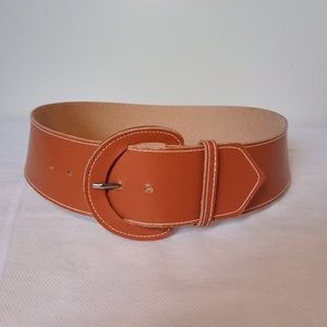 Wide tan belt